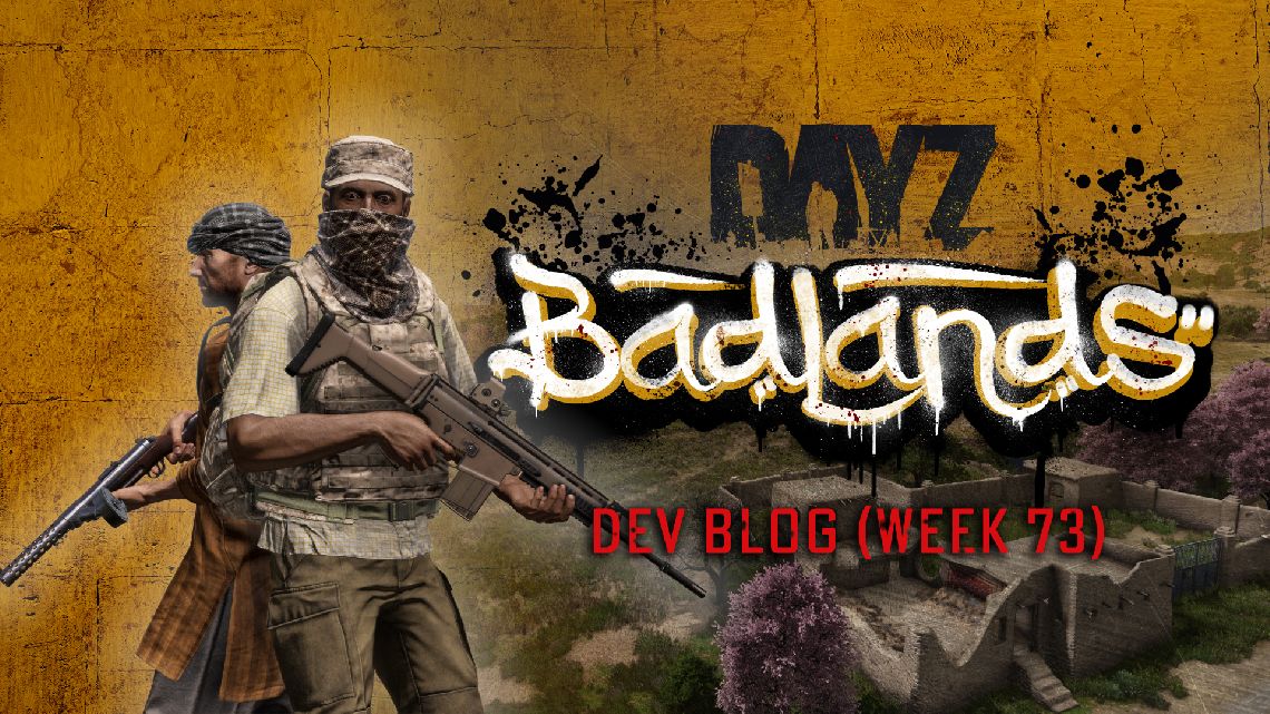 Official DayZ Badlands key art showing the arid Nasdara landscape