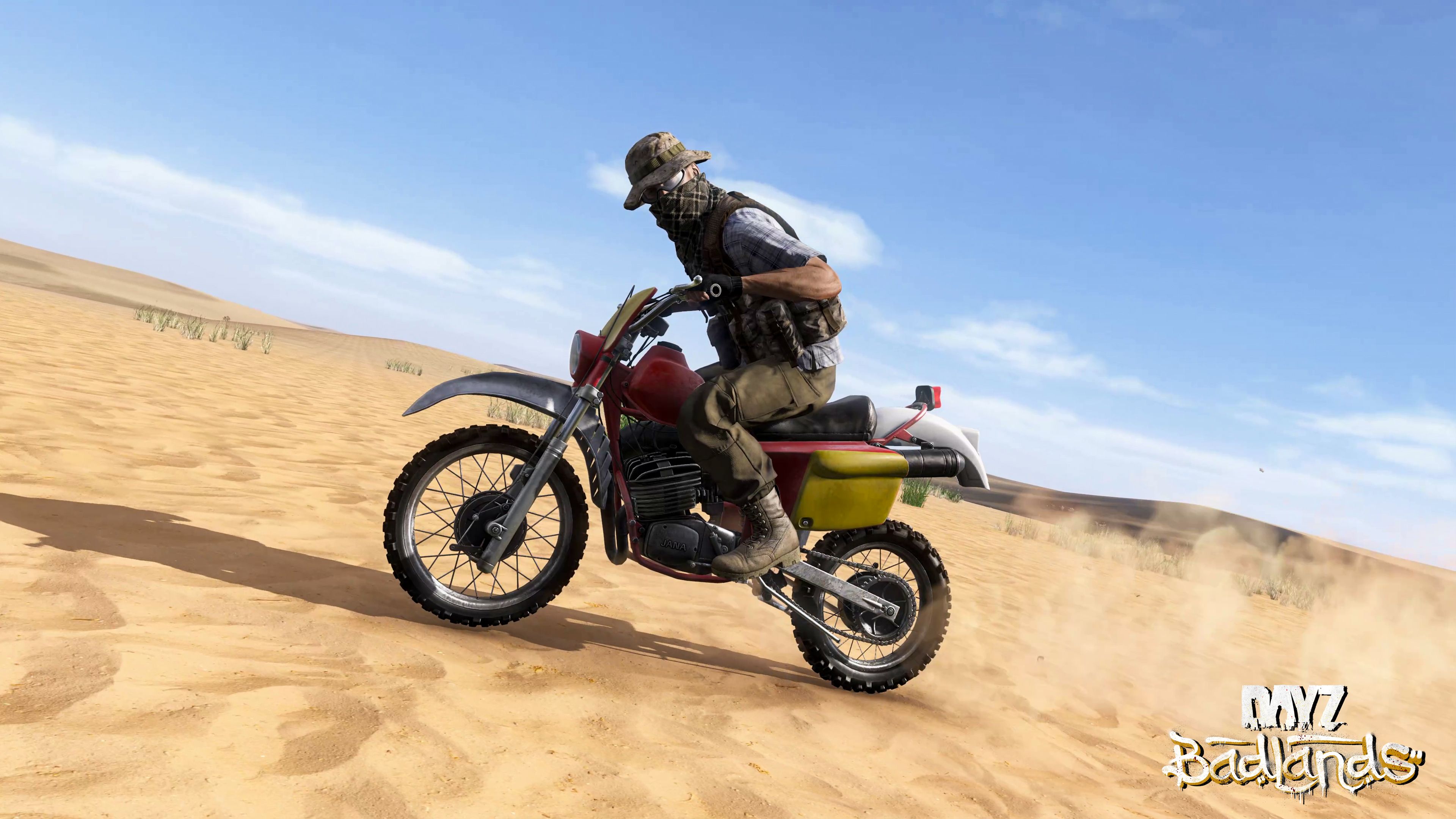 Aftermarket gauges on the Enduro dirt bike in DayZ