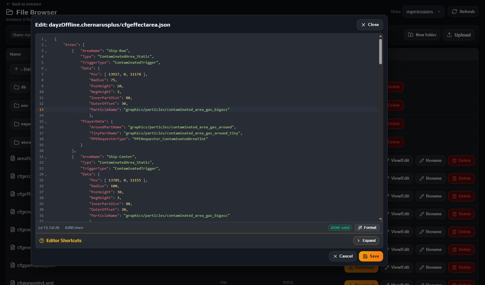 Code editor